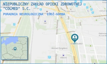 PORADNIA NEUROLOGICZNA - NIEPUBLICZNY ZAKŁAD OPIEKI ZDROWOTNEJ "COLMED" S.C. - UL. BRATERSKA 25,  ŁÓDŹ-GÓRNA