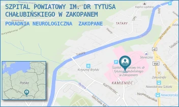 PORADNIA NEUROLOGICZNA - SZPITAL POWIATOWY IM. DR TYTUSA CHAŁUBIŃSKIEGO W ZAKOPANEM - UL. KAMIENIEC 10,  ZAKOPANE
