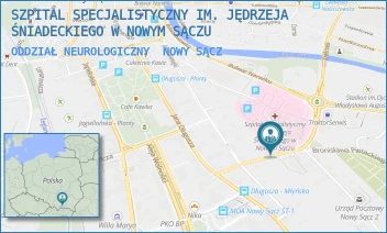 ODDZIAŁ NEUROLOGICZNY - SZPITAL SPECJALISTYCZNY IM. JĘDRZEJA ŚNIADECKIEGO W NOWYM SĄCZU - UL. MŁYŃSKA 5,  NOWY SĄCZ