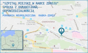 PORADNIA NEUROLOGICZNA - "SZPITAL MIEJSKI W RABCE ZDROJU" SPÓŁKA Z OGRANICZONĄ ODPOWIEDZIALNOŚCIĄ - UL. PONIATOWSKIEGO 6,  RABKA-ZDRÓJ