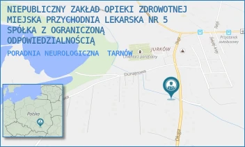 PORADNIA NEUROLOGICZNA - NIEPUBLICZNY ZAKŁAD OPIEKI ZDROWOTNEJ MIEJSKA PRZYCHODNIA LEKARSKA NR 5 SPÓŁKA Z OGRANICZONĄ ODPOWIEDZIALNOŚCIĄ - UL. DŁUGA 18,  TARNÓW
