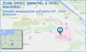 PORADNIA NEUROLOGICZNA DLA DOROSŁYCH - ZESPÓŁ OPIEKI ZDROWOTNEJ W SUCHEJ BESKIDZKIEJ - UL. SZPITALNA 22,  SUCHA BESKIDZKA