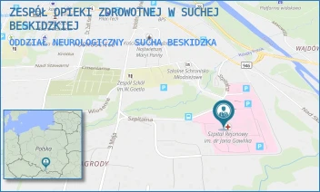 ODDZIAŁ NEUROLOGICZNY - ZESPÓŁ OPIEKI ZDROWOTNEJ W SUCHEJ BESKIDZKIEJ - UL. SZPITALNA 22,  SUCHA BESKIDZKA