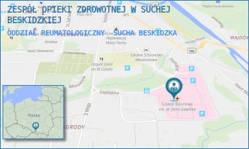 ODDZIAŁ REUMATOLOGICZNY - ZESPÓŁ OPIEKI ZDROWOTNEJ W SUCHEJ BESKIDZKIEJ - UL. SZPITALNA 22,  SUCHA BESKIDZKA