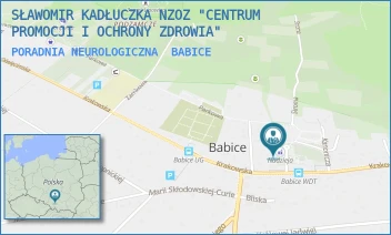 PORADNIA NEUROLOGICZNA - SŁAWOMIR KADŁUCZKA NZOZ "CENTRUM PROMOCJI I OCHRONY ZDROWIA" - UL. GOŁĄBA 1,  BABICE