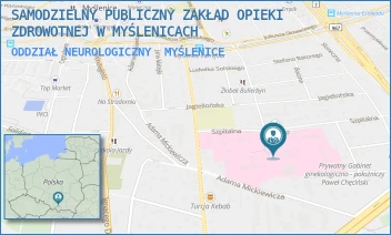 ODDZIAŁ NEUROLOGICZNY - SAMODZIELNY PUBLICZNY ZAKŁAD OPIEKI ZDROWOTNEJ W MYŚLENICACH - UL. UL. SZPITALNA 2,  MYŚLENICE
