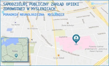 PORADNIA NEUROLOGICZNA - SAMODZIELNY PUBLICZNY ZAKŁAD OPIEKI ZDROWOTNEJ W MYŚLENICACH - UL. UL. SZPITALNA 2,  MYŚLENICE