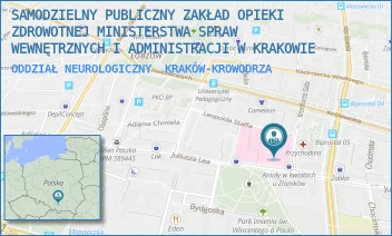 ODDZIAŁ NEUROLOGICZNY - SAMODZIELNY PUBLICZNY ZAKŁAD OPIEKI ZDROWOTNEJ MINISTERSTWA SPRAW WEWNĘTRZNYCH I ADMINISTRACJI W KRAKOWIE - UL. KRONIKARZA GALLA 25,  KRAKÓW-KROWODRZA