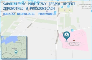 ODDZIAŁ NEUROLOGII - SZPITAL IM. OJCA RAFAŁA Z PROSZOWIC SAMODZIELNY PUBLICZNY ZESPÓŁ OPIEKI ZDROWOTNEJ W PROSZOWICACH - KOPERNIKA 13,  PROSZOWICE