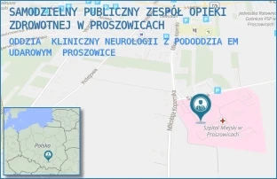 ODDZIA KLINICZNY NEUROLOGII Z PODODDZIAEM UDAROWYM - SZPITAL IM. OJCA RAFAŁA Z PROSZOWIC SAMODZIELNY PUBLICZNY ZESPÓŁ OPIEKI ZDROWOTNEJ W PROSZOWICACH - KOPERNIKA 13,  PROSZOWICE
