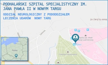 ODDZIAŁ NEUROLOGICZNY Z PODODDZIAŁEM LECZENIA UDARÓW - PODHALAŃSKI SZPITAL SPECJALISTYCZNY IM. JANA PAWŁA II W NOWYM TARGU - UL. SZPITALNA 14,  NOWY TARG