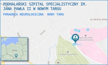 PORADNIA NEUROLOGICZNA - PODHALAŃSKI SZPITAL SPECJALISTYCZNY IM. JANA PAWŁA II W NOWYM TARGU - UL. SZPITALNA 14,  NOWY TARG