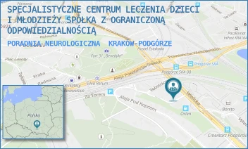 PORADNIA NEUROLOGICZNA - SPECJALISTYCZNE CENTRUM LECZENIA DZIECI I MŁODZIEŻY SPÓŁKA Z OGRANICZONĄ ODPOWIEDZIALNOŚCIĄ - UL. WIELICKA 25,  KRAKÓW-PODGÓRZE