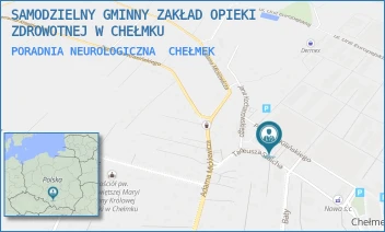 PORADNIA NEUROLOGICZNA - SAMODZIELNY GMINNY ZAKŁAD OPIEKI ZDROWOTNEJ W CHEŁMKU - UL. TADEUSZA STAICHA 1,  CHEŁMEK
