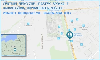 PORADNIA NEUROLOGICZNA - CENTRUM MEDYCZNE UJASTEK SPÓŁKA Z OGRANICZONĄ ODPOWIEDZIALNOŚCIĄ - UL. UJASTEK 3,  KRAKÓW-NOWA HUTA