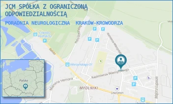 PORADNIA NEUROLOGICZNA - JCM SPÓŁKA Z OGRANICZONĄ ODPOWIEDZIALNOŚCIĄ - UL. KAZIMIERZA WIERZYŃSKIEGO 9,  KRAKÓW-KROWODRZA