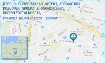 PORADNIA NEUROLOGICZNA - NIEPUBLICZNY ZAKŁAD OPIEKI ZDROWOTNEJ KOZŁÓWEK SPÓŁKA Z OGRANICZONĄ ODPOWIEDZIALNOŚCIĄ - UL. NA KOZŁOWCE 29,  KRAKÓW
