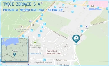 PORADNIA NEUROLOGICZNA - TWOJE ZDROWIE S.A. - UL. ALFONSA ZGRZEBNIOKA 29A,  KATOWICE