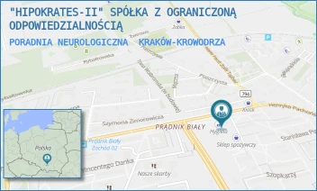 PORADNIA NEUROLOGICZNA - "HIPOKRATES-II" SPÓŁKA Z OGRANICZONĄ ODPOWIEDZIALNOŚCIĄ - UL. HENRYKA PACHOŃSKIEGO 12,  KRAKÓW-KROWODRZA