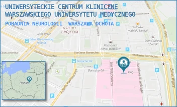 PORADNIA NEUROLOGII - UNIWERSYTECKIE CENTRUM KLINICZNE WARSZAWSKIEGO UNIWERSYTETU MEDYCZNEGO - STEFANA BANACHA 1A,  WARSZAWA OCHOTA