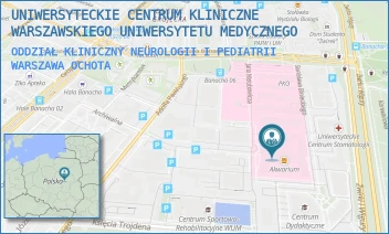 ODDZIAŁ KLINICZNY NEUROLOGII I PEDIATRII - UNIWERSYTECKIE CENTRUM KLINICZNE WARSZAWSKIEGO UNIWERSYTETU MEDYCZNEGO - ŻWIRKI I WIGURY 63A,  WARSZAWA OCHOTA