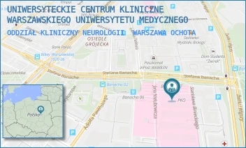 ODDZIAŁ KLINICZNY NEUROLOGII - UNIWERSYTECKIE CENTRUM KLINICZNE WARSZAWSKIEGO UNIWERSYTETU MEDYCZNEGO - STEFANA BANACHA 1A,  WARSZAWA OCHOTA