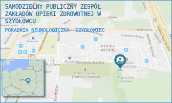 PORADNIA NEUROLOGICZNA - SAMODZIELNY PUBLICZNY ZESPÓŁ ZAKŁADÓW OPIEKI ZDROWOTNEJ W SZYDŁOWCU - STASZICA 4,  SZYDŁOWIEC