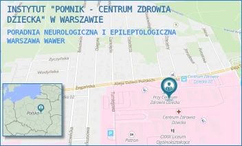 PORADNIA NEUROLOGICZNA I EPILEPTOLOGICZNA - INSTYTUT "POMNIK - CENTRUM ZDROWIA DZIECKA" - ALEJA DZIECI POLSKICH 20,  WARSZAWA WAWER