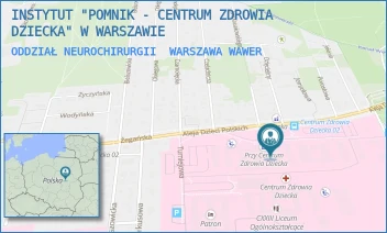 ODDZIAŁ NEUROCHIRURGII - INSTYTUT "POMNIK - CENTRUM ZDROWIA DZIECKA" - ALEJA DZIECI POLSKICH 20,  WARSZAWA WAWER