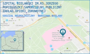 ODDZIAŁ NEUROLOGICZNY - SZPITAL BIELAŃSKI IM.KS.JERZEGO POPIEŁUSZKI SAMODZIELNY PUBLICZNY ZAKŁAD OPIEKI ZDROWOTNEJ - CEGŁOWSKA 80,  WARSZAWA BIELANY