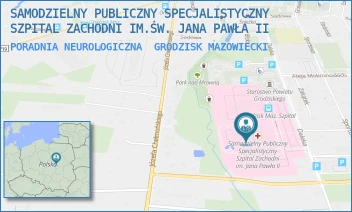 PORADNIA NEUROLOGICZNA - SAMODZIELNY PUBLICZNY SPECJALISTYCZNY SZPITAL ZACHODNI IM.ŚW. JANA PAWŁA II - DALEKA 11,  GRODZISK MAZOWIECKI