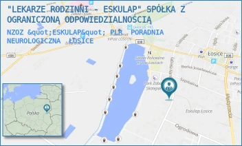 NZOZ "ESKULAP" PLR  PORADNIA NEUROLOGICZNA - "LEKARZE RODZINNI - ESKULAP" SPÓŁKA Z OGRANICZONĄ ODPOWIEDZIALNOŚCIĄ - NARUTOWICZA 5,  ŁOSICE