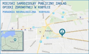 PORADNIA NEUROLOGICZNA - MIEJSKI SAMODZIELNY PUBLICZNY ZAKŁAD OPIEKI ZDROWOTNEJ W KOBYŁCE - GEN. FRANCISZKA ŻYMIRSKIEGO 2,  KOBYŁKA