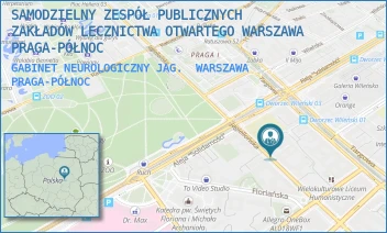 GABINET NEUROLOGICZNY JAG. - SAMODZIELNY ZESPÓŁ PUBLICZNYCH ZAKŁADÓW LECZNICTWA OTWARTEGO WARSZAWA PRAGA-PÓŁNOC - JAGIELLOŃSKA 34,  WARSZAWA PRAGA-PÓŁNOC