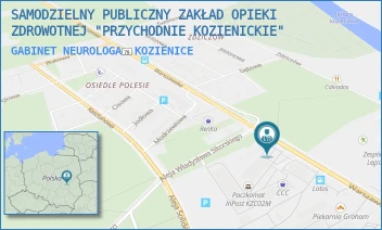 GABINET NEUROLOGA - SAMODZIELNY PUBLICZNY ZAKŁAD OPIEKI ZDROWOTNEJ "PRZYCHODNIE KOZIENICKIE" - WARSZAWSKA 55, KOZIENICE