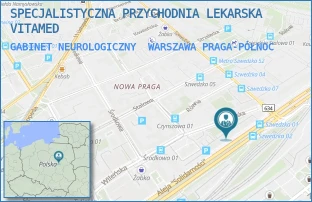 GABINET NEUROLOGICZNY - SPECJALISTYCZNA PRZYCHODNIA LEKARSKA VITAMED - WILEŃSKA 18,  WARSZAWA PRAGA-PÓŁNOC