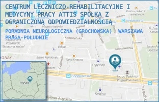 PORADNIA NEUROLOGICZNA (GROCHOWSKA) - CENTRUM LECZNICZO-REHABILITACYJNE I MEDYCYNY PRACY ATTIS SPÓŁKA Z OGRANICZONĄ ODPOWIEDZIALNOŚCIĄ - GROCHOWSKA 278,  WARSZAWA PRAGA-POŁUDNIE