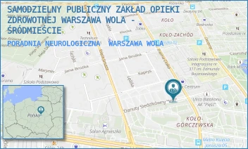 PORADNIA NEUROLOGICZNA - SAMODZIELNY PUBLICZNY ZAKŁAD OPIEKI ZDROWOTNEJ WARSZAWA WOLA - ŚRÓDMIEŚCIE - ERAZMA CIOŁKA 11,  WARSZAWA WOLA