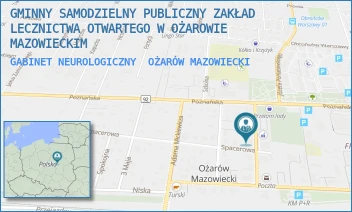 GABINET NEUROLOGICZNY - GMINNY SAMODZIELNY PUBLICZNY ZAKŁAD LECZNICTWA OTWARTEGO W OŻAROWIE MAZOWIECKIM - KONOPNICKIEJ 8,  OŻARÓW MAZOWIECKI
