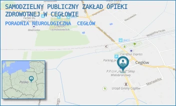 PORADNIA NEUROLOGICZNA - SAMODZIELNY PUBLICZNY ZAKŁAD OPIEKI ZDROWOTNEJ W CEGŁOWIE - PL.ANNY JAGIELLONKI 17,  CEGŁÓW
