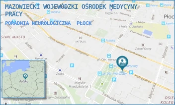 PORADNIA NEUROLOGICZNA - MAZOWIECKI WOJEWÓDZKI OŚRODEK MEDYCYNY PRACY - KOLEGIALNA 17,  PŁOCK