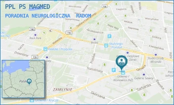 PORADNIA NEUROLOGICZNA - PPL PS MAGMED - GŁÓWNA 12,  RADOM