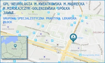 GRUPOWA SPECJALISTYCZNA PRAKTYKA LEKARSKA - GPL NEUROLOGIA M.KWIATKOWSKA M.MĄDRECKA M.MIKOŁAJCZYK-GOLENIEWSKA SPÓŁKA JAWNA - ARMII KRAJOWEJ 2,  PŁOCK