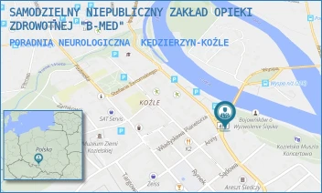 PORADNIA NEUROLOGICZNA - SAMODZIELNY NIEPUBLICZNY ZAKŁAD OPIEKI ZDROWOTNEJ "B-MED" - UL. UL. RACŁAWICKA 1,  KĘDZIERZYN-KOŹLE