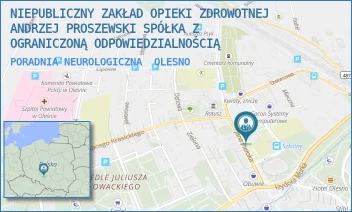 PORADNIA NEUROLOGICZNA - NIEPUBLICZNY ZAKŁAD OPIEKI ZDROWOTNEJ ANDRZEJ PROSZEWSKI SPÓŁKA Z OGRANICZONĄ ODPOWIEDZIALNOŚCIĄ - UL. JANA PIELOKA 14,  OLESNO
