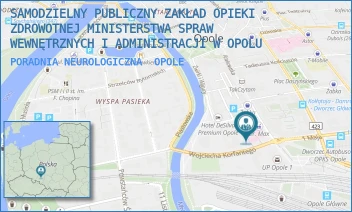 PORADNIA NEUROLOGICZNA - SAMODZIELNY PUBLICZNY ZAKŁAD OPIEKI ZDROWOTNEJ MINISTERSTWA SPRAW WEWNĘTRZNYCH I ADMINISTRACJI W OPOLU - UL. KRAKOWSKA 44,  OPOLE