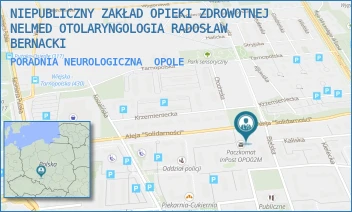 PORADNIA NEUROLOGICZNA - NIEPUBLICZNY ZAKŁAD OPIEKI ZDROWOTNEJ NELMED OTOLARYNGOLOGIA RADOSŁAW BERNACKI - UL. ALEJA "SOLIDARNOŚCI" 26,  OPOLE