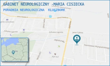 PORADNIA NEUROLOGICZNA - CISIECKA MÁRIA GABINET NEUROLOGICZNY - UL. WYSPIAŃSKIEGO 3,  KLUCZBORK