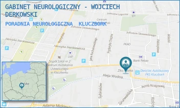 PORADNIA NEUROLOGICZNA - GABINET NEUROLOGICZNY - WOJCIECH DERKOWSKI - UL. GRUNWALDZKA 20,  KLUCZBORK