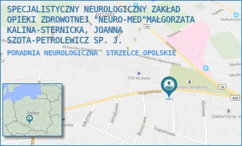 PORADNIA NEUROLOGICZNA - SPECJALISTYCZNY NEUROLOGICZNY ZAKŁAD OPIEKI ZDROWOTNEJ "NEURO-MED"MAŁGORZATA KALINA-STERNICKA, JOANNA SZOTA-PETROLEWICZ SP. J. - UL. GOGOLIŃSKA 15 [BRAK],  STRZELCE OPOLSKIE